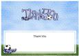 Thank You Football Large Dl Matching Insert
