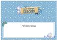Xmas Daddy Teddy Tess Signpost Large Dl Matching Insert