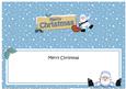 Christmas Santa Signpost Large Dl Matching Insert