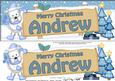 Xmas Andrew Westie Dog Signpost Large Dl Easicut Decoupage