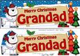 Xmas Grandad Polar Bear Signpost Large Dl Easicut 3D Decoupa
