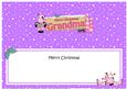 Xmas Grandma Milly Moo Signpost Large Dl Matching Insert