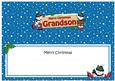 Xmas Grandson Snowmen Signpost Large Dl Matching Insert