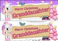Xmas Granddaughter Dogs Signpost Large Dl Easicut 3D Decoupa