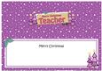 Xmas Teacher Trees Signpost Large Dl Matching Insert