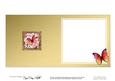 Pretty Flower & Butterfly Round Edged Shaped Matching Insert