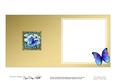 Butterfly Blues Round Edged Shaped Matching Insert