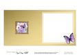 Butterfly Floral Round Edged Shaped Matching Insert