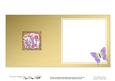 Flowers & Butterfly Round Edged Shaped Matching Insert