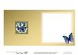 Pansies & Butterfly Round Edged Shaped Matching Insert