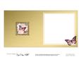 Pastel Flowers & Butterfly Round Edged Shape Matching Insert