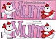 Large Dl Xmas Mum Polar Bears Quick Card 3D Decoupage