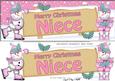 Xmas Niece Snowmen Signpost Lge Dl Easicut Decoupage