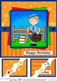 8 x 8 Schoolboy Zeke Birthday Scalloped Corner Topper
