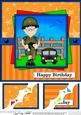 8 x 8 Army Cadet Gazza Birthday Scalloped Corner Topper