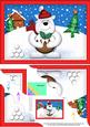A5 Xmas Ben Polar Bear's Pud Scallop Corner Side Stacker