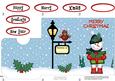 Christmas Snowman's Present Lottery Wallet Card