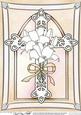 A4 Cross with Lillies