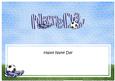 Happy Name Day Football Matching Large Dl Insert