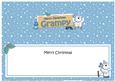 Xmas Grampy Polar Bear Signpost Large Dl Matching Insert