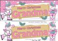 Xmas Grandma Snowmen Signpost Large Dl Easicut Decoupage