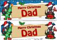 Xmas Dad Scottie Dogs Signpost Large Dl Easicut Decoupage