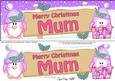 Xmas Mum Penguins Signpost Large Dl Easicut Decoupage