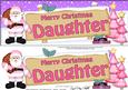 Xmas Daughter Santa Signpost Large Dl Easicut Decoupage
