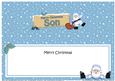 Xmas Son Santa Signpost Large Dl Matching Insert