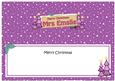Xmas Mrs Emslie Trees Signpost Large Dl Matching Insert