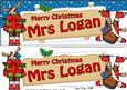 Xmas Mrs Mrs Logan Rudolph Signpost Lge Dl Easicut Decoupage