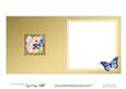 Pastel Flowers & Butterfly Round Edged Shape Matching Insert