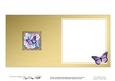 Butterfly Bouquet Round Edged Shape Matching Insert