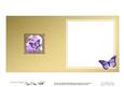 Pretty Flowers & Butterfly Round Edged Shape Matching Insert