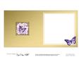 Pretty Flower & Butterfly Round Edged Shaped Matching Insert
