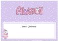 Merry Christmas Abigail Teddy Tess Matching Large Dl Insert