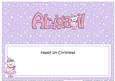 First Christmas Abigail Teddy Tess Matching Large Dl Insert