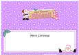 Xmas Abigail Santa Signpost Large Dl Matching Insert