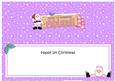 1st Xmas Abigail Santa Signpost Large Dl Matching Insert