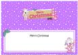Christmas Westie Dog Signpost Large Dl Matching Insert