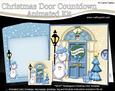3D Penguins Christmas Door Countdown Animated Card