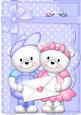Teddy Ed & Teddy Tess's Love Letter A4 Card Topper