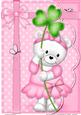 Teddy Tess's Good Luck Clover A4 Card Topper