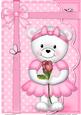 Teddy Tess's Rose A4 Card Topper
