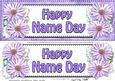 Large Dl Name Day Daisies Floral 3D Decoupage