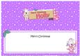 Xmas Holly Westie Dog Signpost Large Dl Matching Insert