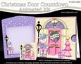 3D Snowman's Present Xmas Door Countdown Animated Card
