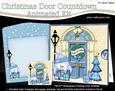 3D Penguin's Present Xmas Door Countdown Animated Card
