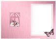 Fancy Cross Pastel Roses & Butterfly Pyramid Matching Insert