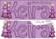 Merry Christmas Keira Trees Large Dl & 3D Decoupage